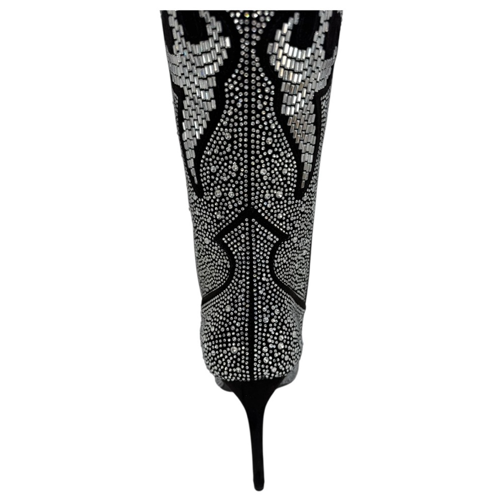INC Iresa4 Rhinestone Crusted Western Style OTK Heeled Womens Boots Size 7M - Picture 8 of 15